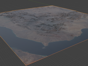Realistic Terrain 20 Model 3D