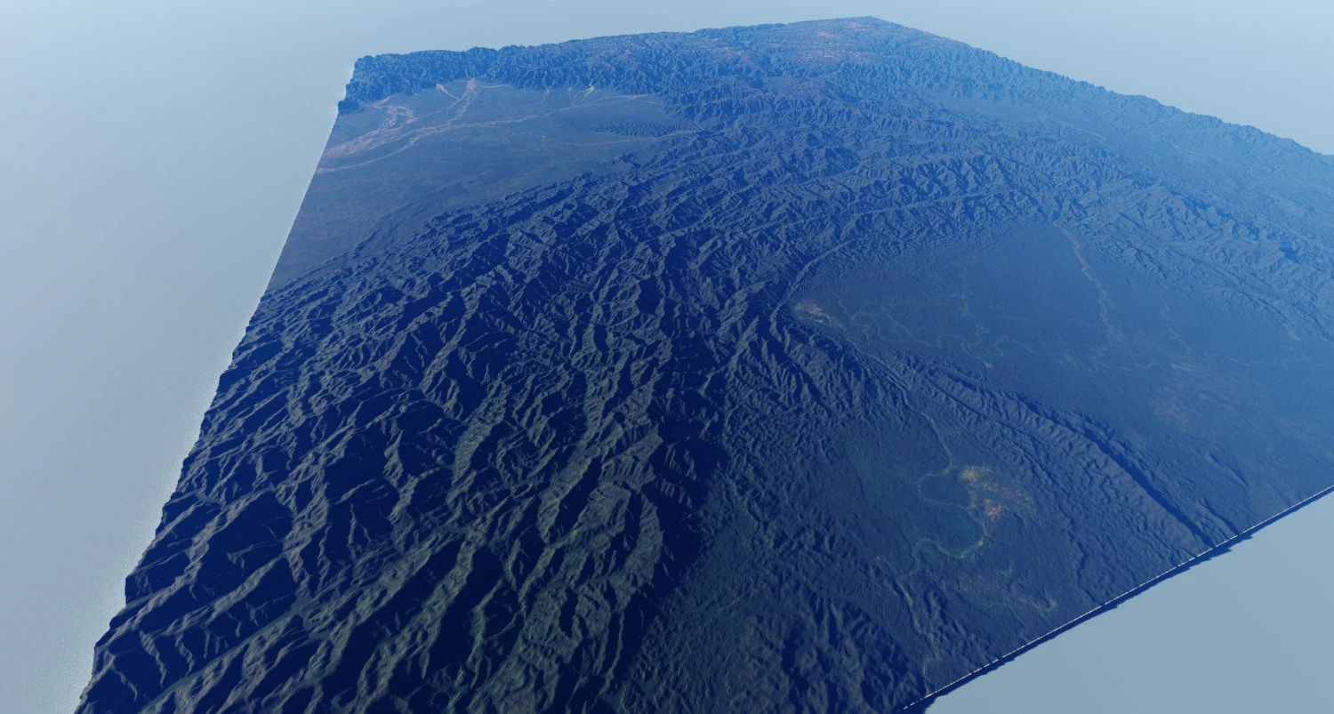 Realistic Terrain 21 3D Model .c4d .max .obj .3ds .fbx .stl .blend 