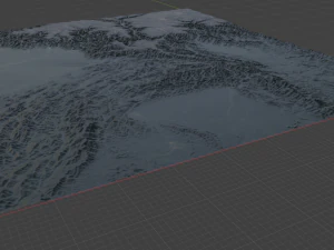 Realistic Terrain 21 3D Model