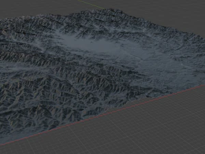 Реалістична місцевість 22 3D Модель