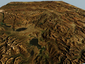 Terreno realistico 23 Modello 3D