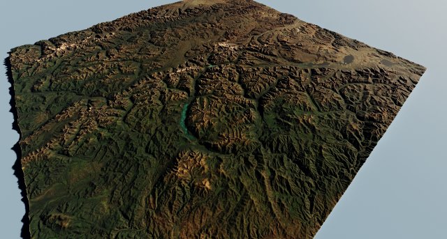 Realistic Terrain 25 3D 模型 .c4d .max .obj .3ds .fbx .stl .blend 