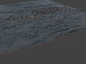 Terreno realistico 26 Modello 3D