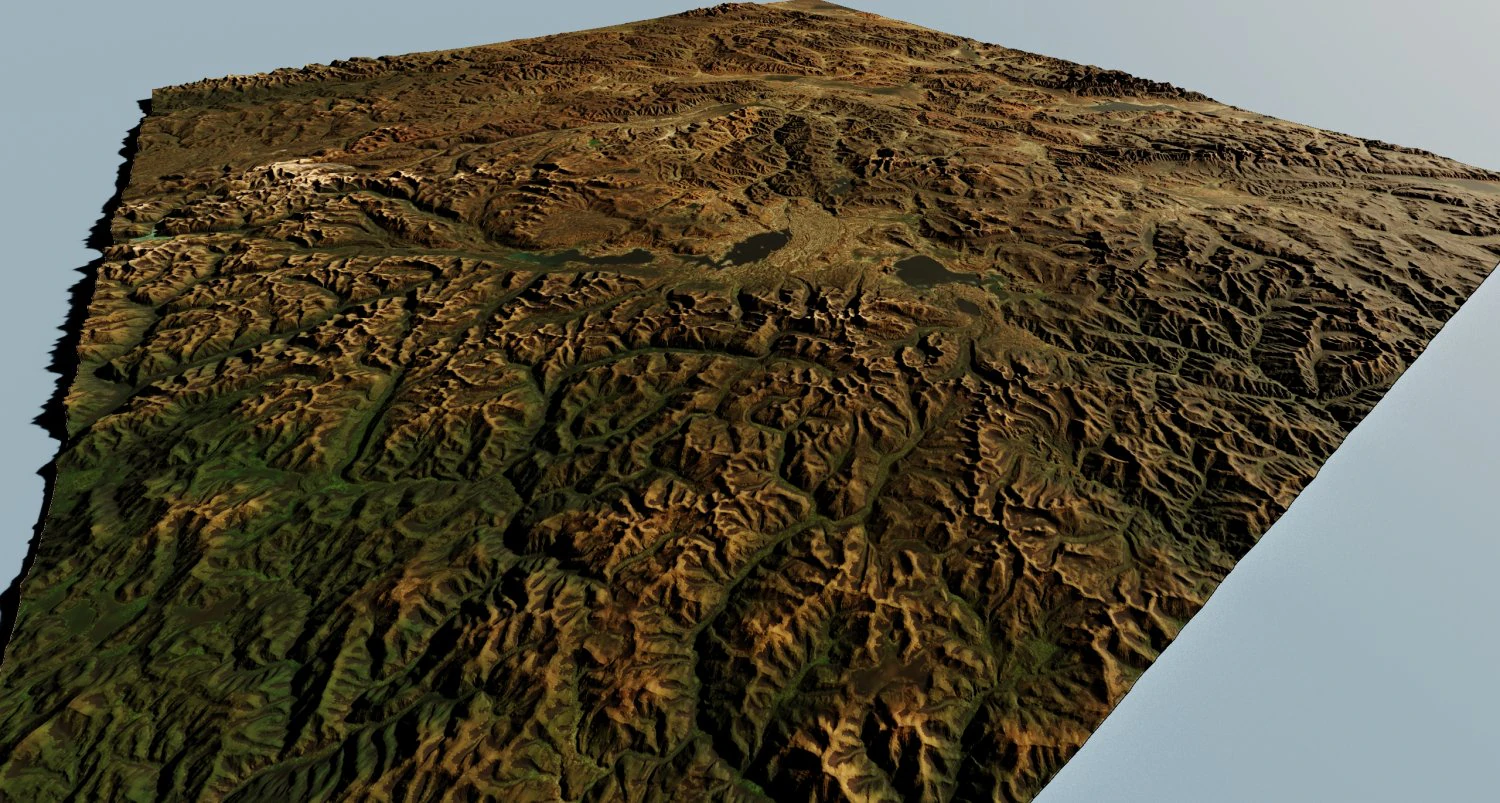 Realistic Terrain 27 3D Model .c4d .max .obj .3ds .fbx .stl .blend