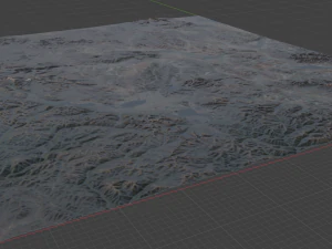 Realistic Terrain 27 3D Model