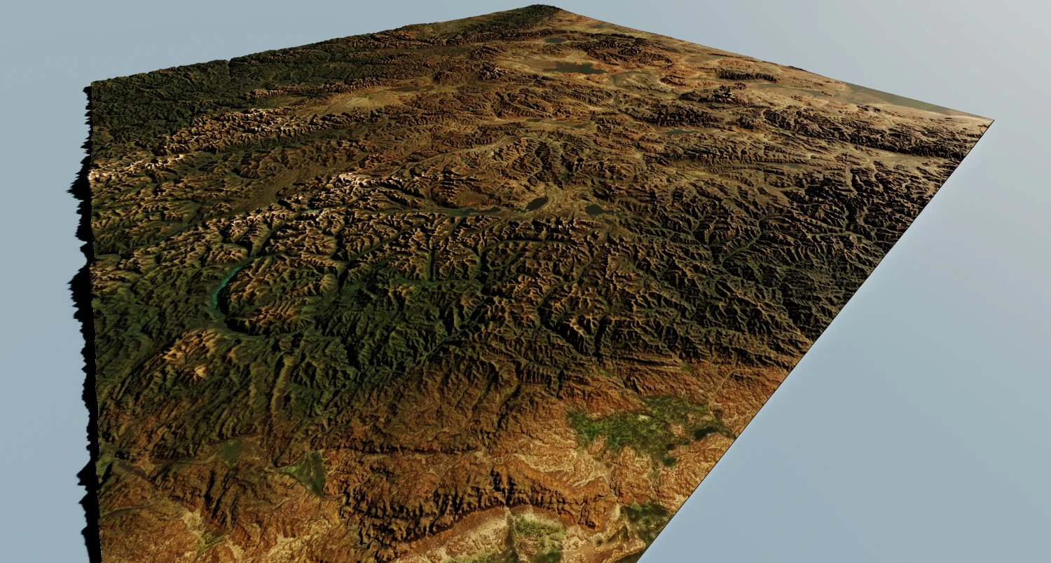 Realistic Terrain 28 3D Model .c4d .max .obj .3ds .fbx .stl .blend