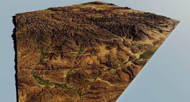 Realistic Terrain 29 Model 3D .c4d .max .obj .3ds .fbx .stl .blend