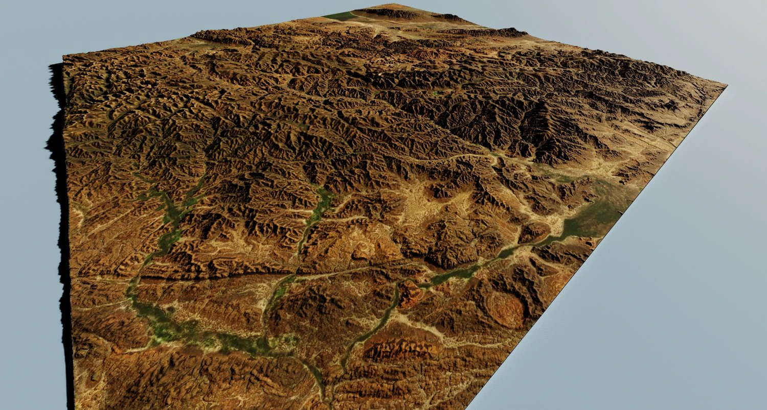 Realistic Terrain 29 3D Model .c4d .max .obj .3ds .fbx .stl .blend