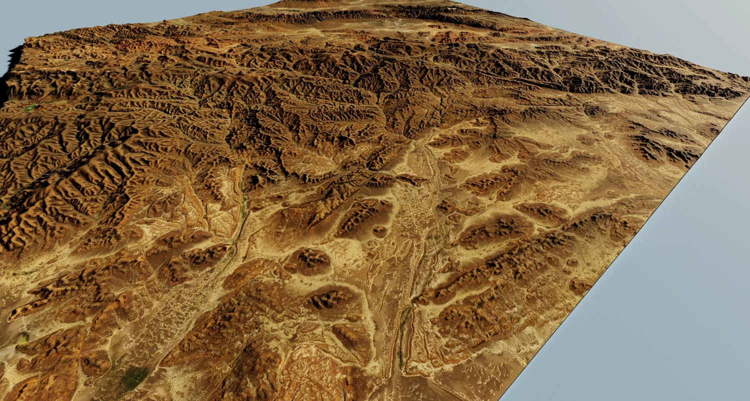 Realistic Terrain 30 3D Model .c4d .max .obj .3ds .fbx .stl .blend 