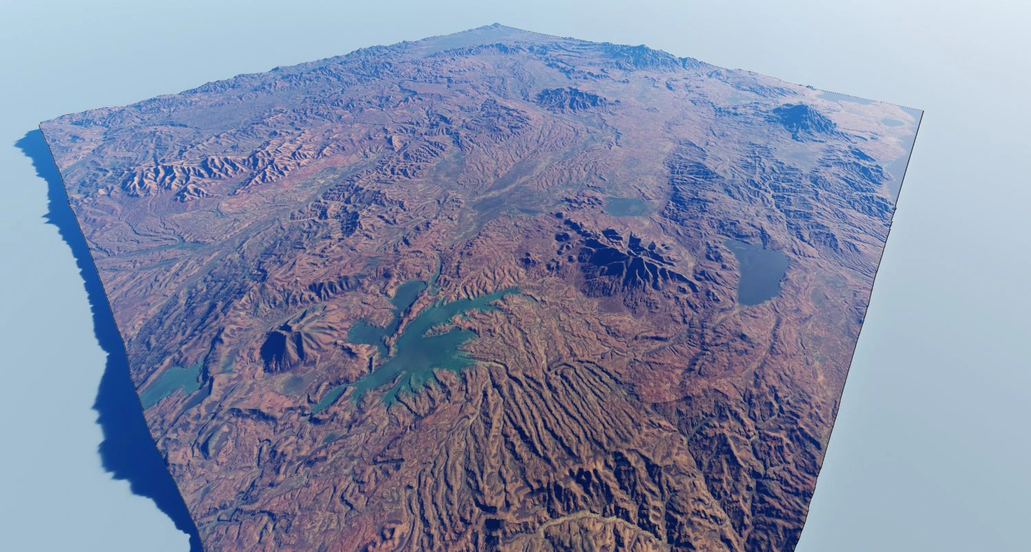 Realistic Terrain 31 3D Model .c4d .max .obj .3ds .fbx .stl .blend 