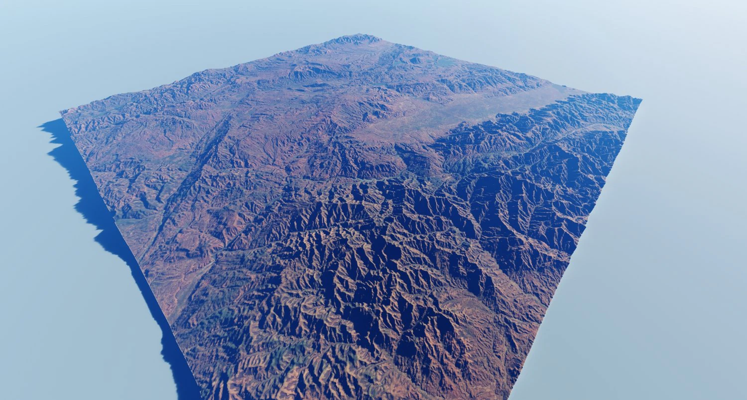 Realistic Terrain 32 3D Model .c4d .max .obj .3ds .fbx .stl .blend