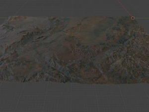 Realistic Terrain 32 3D Model