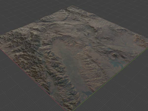 Realistic Terrain 32 3D Model