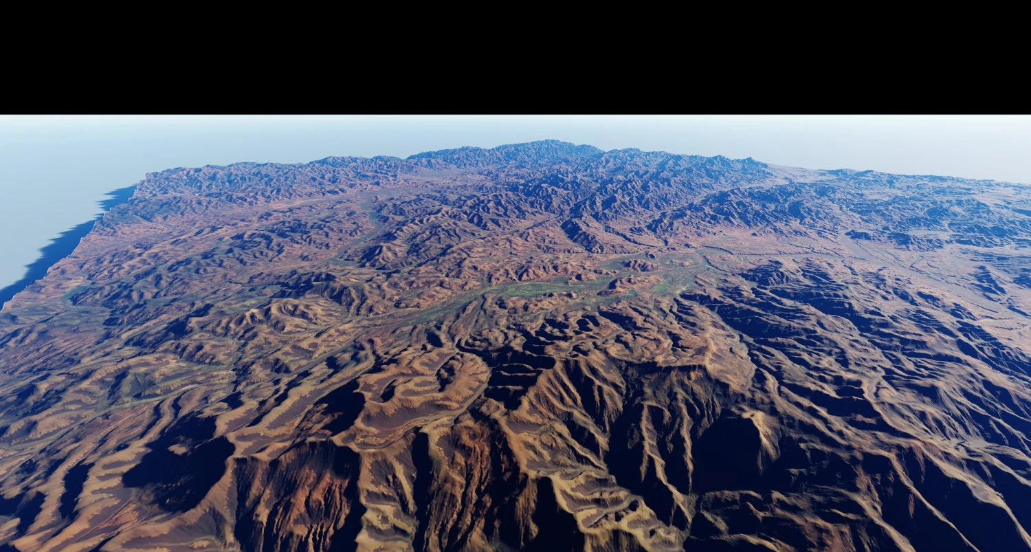 Realistic Terrain 33 3D Model .c4d .max .obj .3ds .fbx .stl .blend 