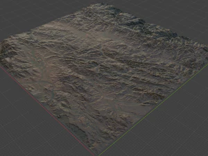 Realistic Terrain 33 3D Model