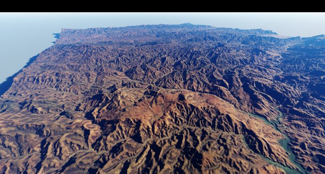Realistic Terrain 34 3D Model .c4d .max .obj .3ds .fbx .stl .blend 