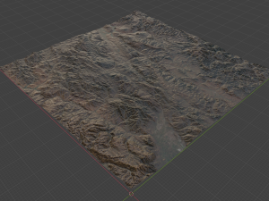 Realistic Terrain 34 3D Model