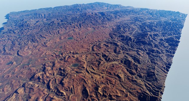 Realistic Terrain 35 Modello 3D .c4d .max .obj .3ds .fbx .stl .blend 