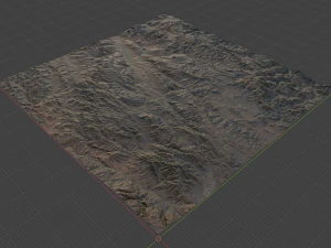 Realistic Terrain 36 3D Model