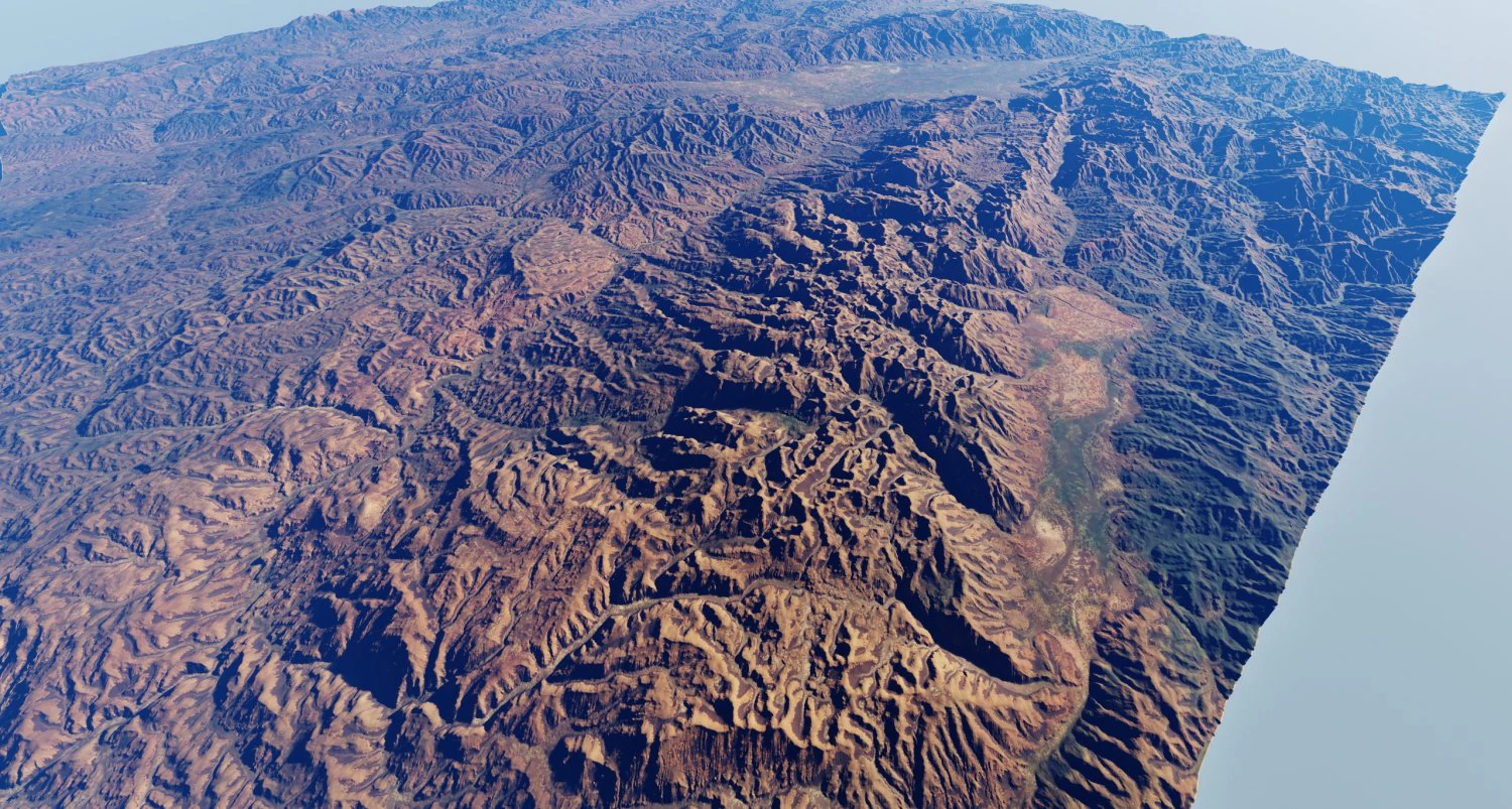 Realistic Terrain 37 3D Model .c4d .max .obj .3ds .fbx .stl .blend 