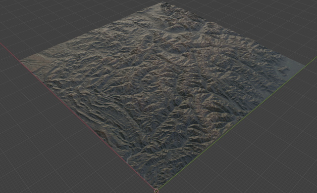 Realistic Terrain 41 3D Model .c4d .max .obj .3ds .fbx .stl .blend 