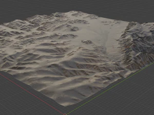 Realistic Terrain 43 3D Model