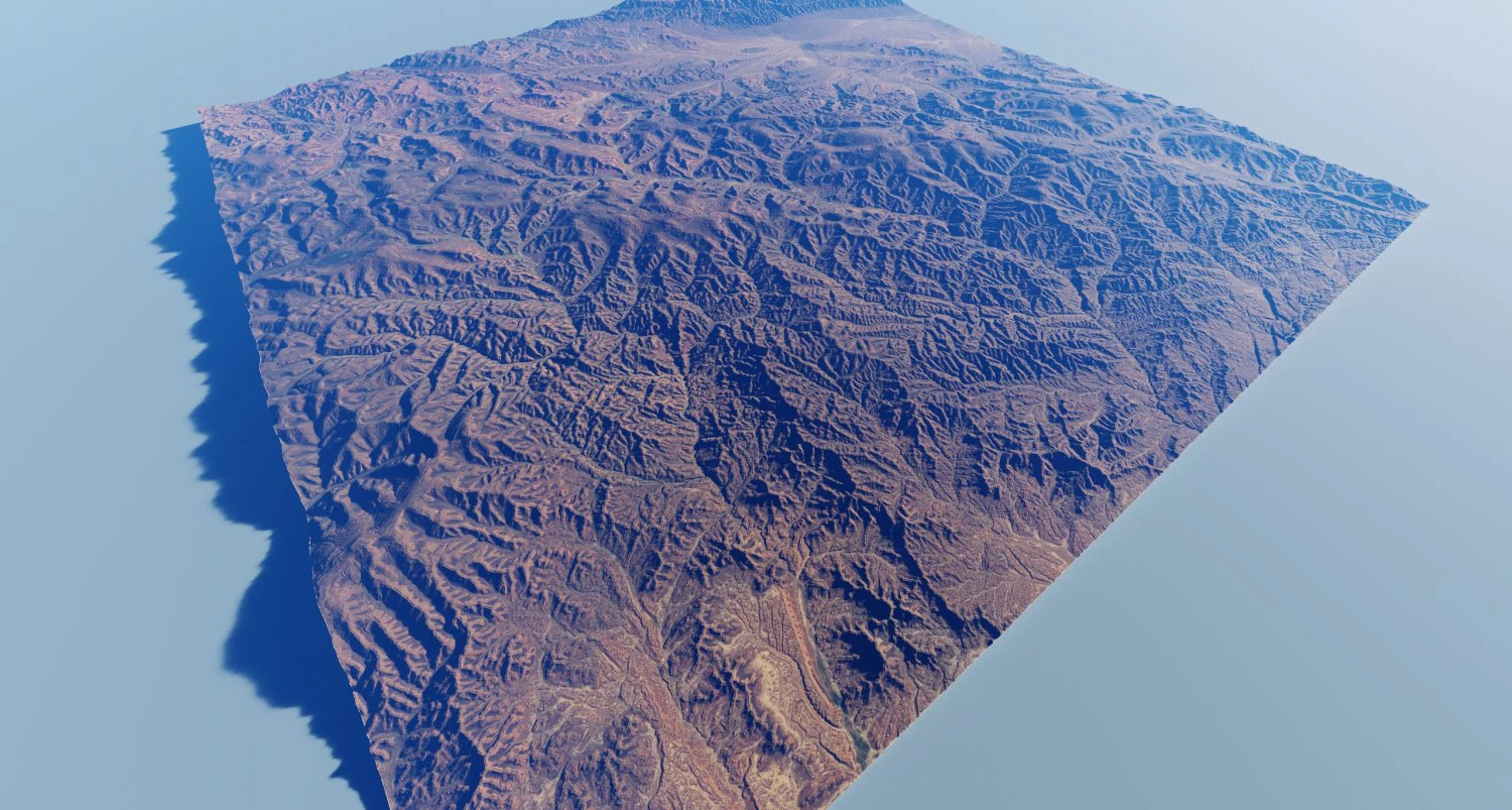Realistic Terrain 44 3D Model .c4d .max .obj .3ds .fbx .stl .blend 