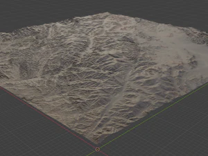 Realistic Terrain 44 3D Model
