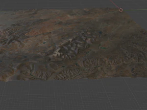 Realistic Terrain 45 3D Model