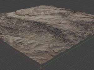リアルな地形 47 3Dモデル