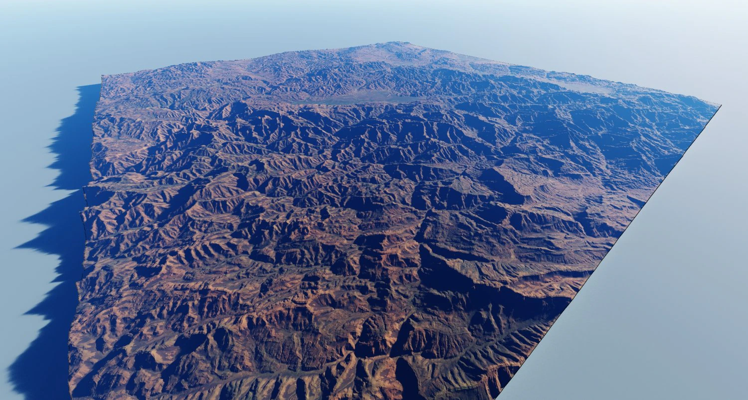 Realistic Terrain 49 3D Model .c4d .max .obj .3ds .fbx .stl .blend