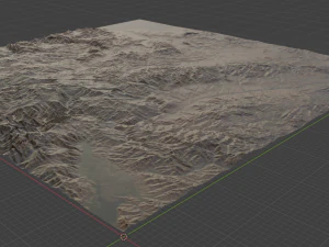 Realistic Terrain 49 3D Model