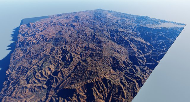 Realistic Terrain 50 3D Модель .c4d .max .obj .3ds .fbx .stl .blend 