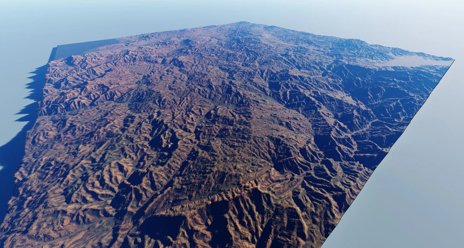 Realistic Terrain 50 3D Model .c4d .max .obj .3ds .fbx .stl .blend