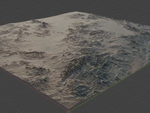 Realistic Terrain 50 3D Model