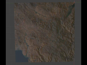 Realistic Terrain 50 3D Model