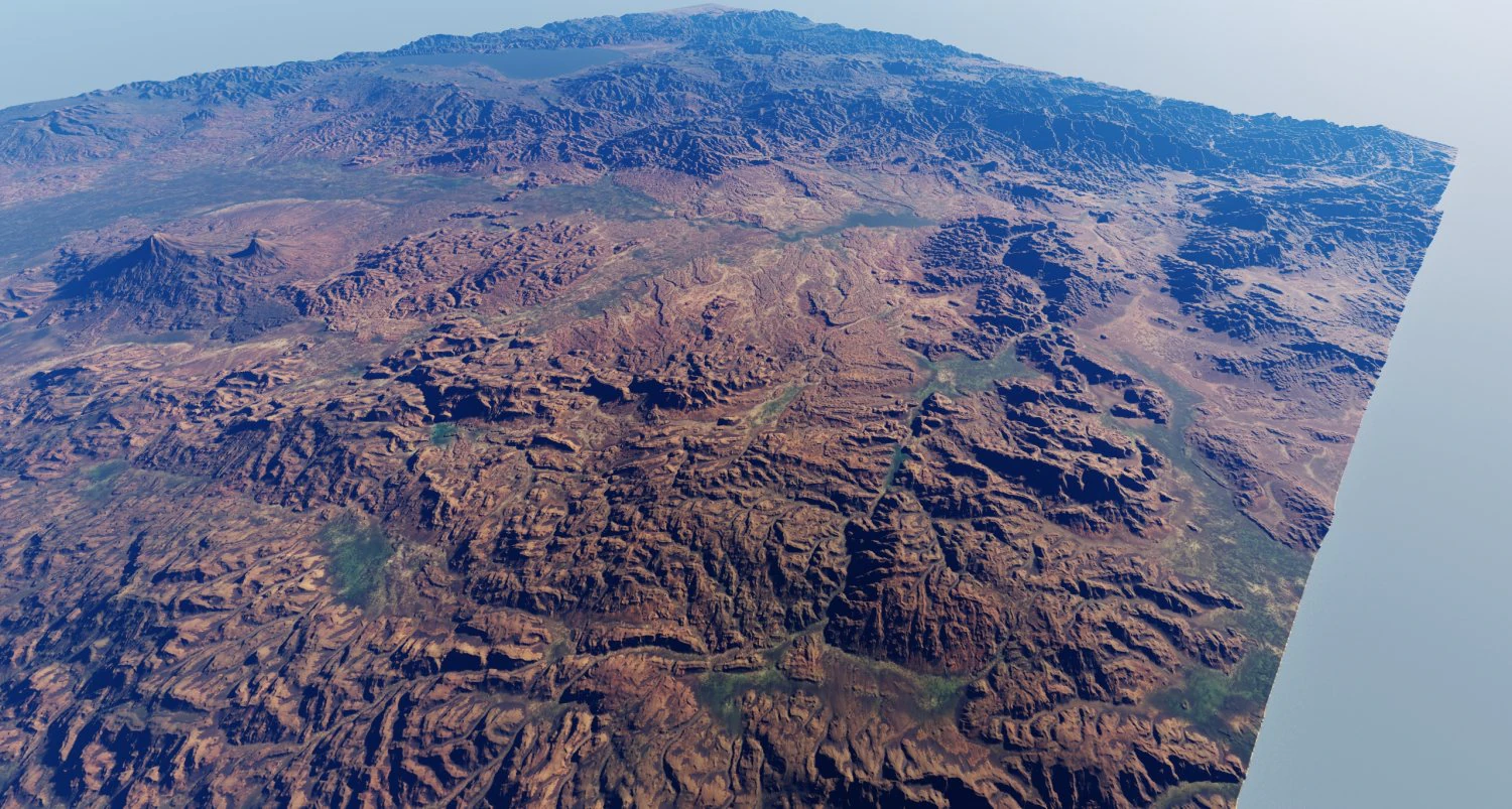 Realistic Terrain 51 3D Model .c4d .max .obj .3ds .fbx .stl .blend