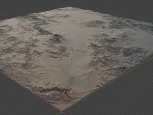Realistic Terrain 51 3D Model