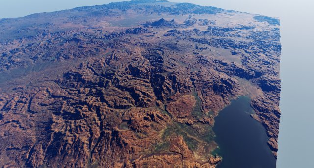 Realistic Terrain 52 Modello 3D .c4d .max .obj .3ds .fbx .stl .blend 