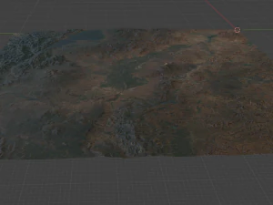 Realistic Terrain 52 3D Model