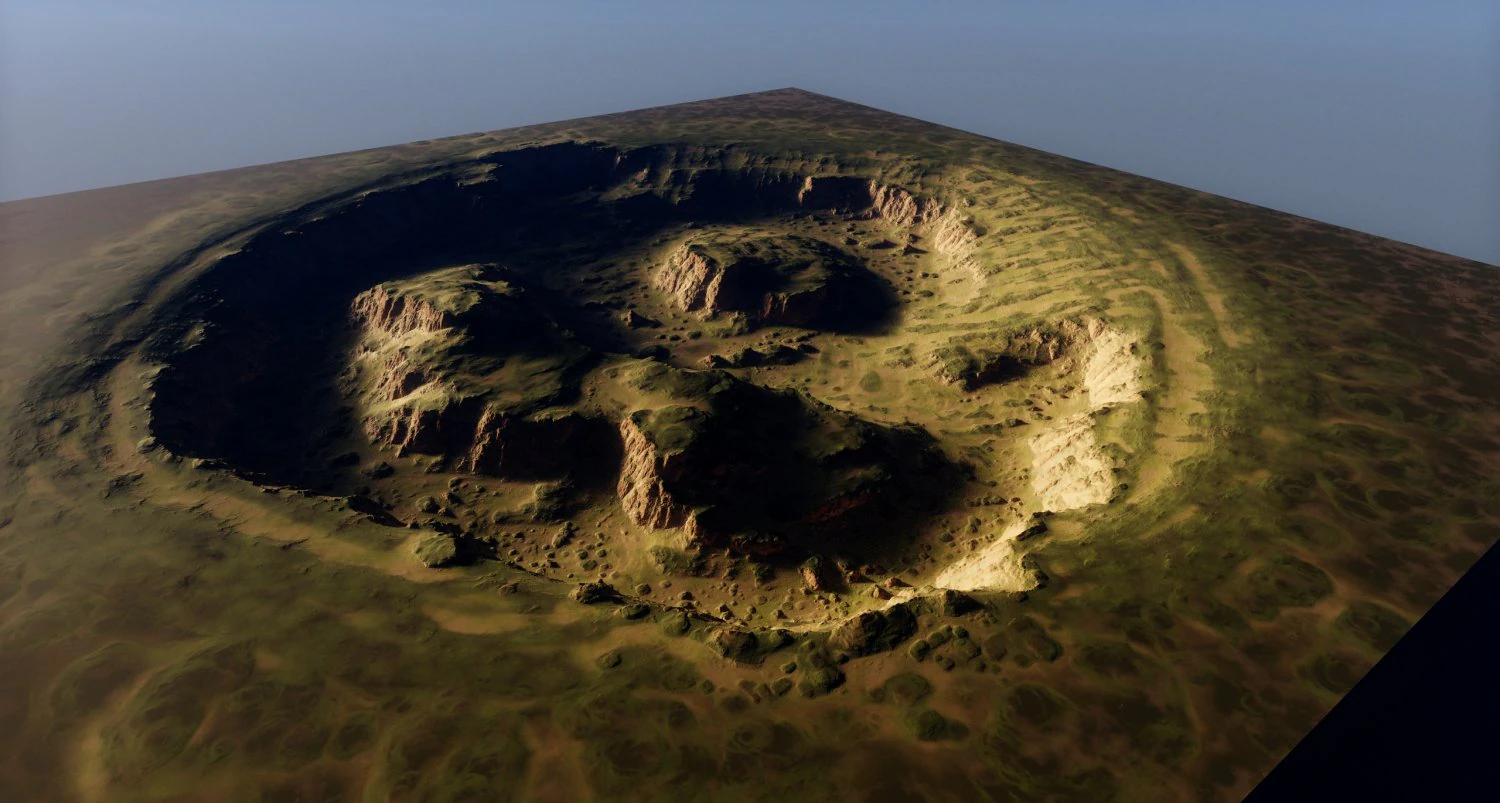 Island Terrain 3D Model .c4d .max .obj .3ds .fbx .stl .blend 
