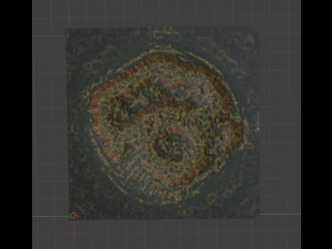 Island Terrain 3D Model