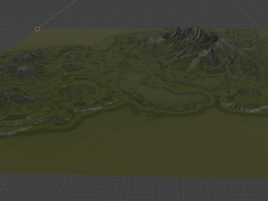 Island Terrain 2 Modelo 3D