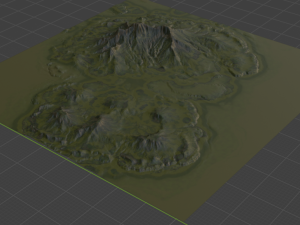 Island Terrain 2 Modelo 3D