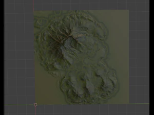 Island Terrain 2 3D Model