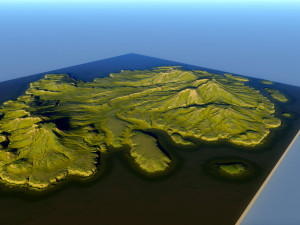 Island Terrain 3 Modèle 3D