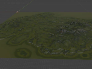 Island Terrain 3 3D Model