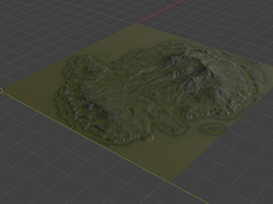 Island Terrain 3 Modello 3D