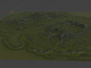 Island Terrain 4 3D Model