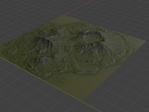 Island Terrain 4 Modello 3D